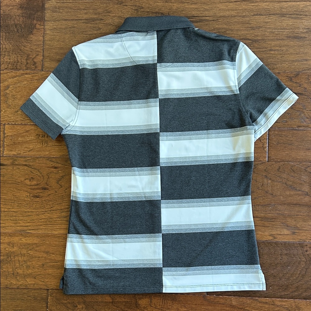 G/FORE Women’s Offset Gradient Stripe Tech Polo NWOT Size Small - Picture 10 of 14